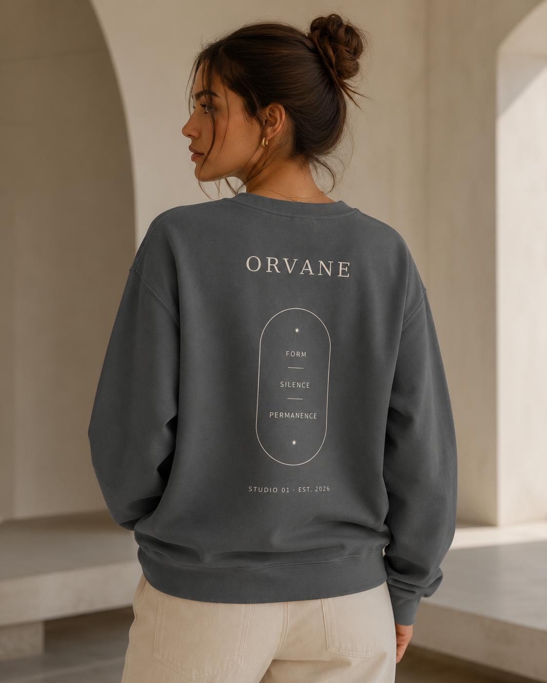 ORVANE Studio Crewneck — Pepper