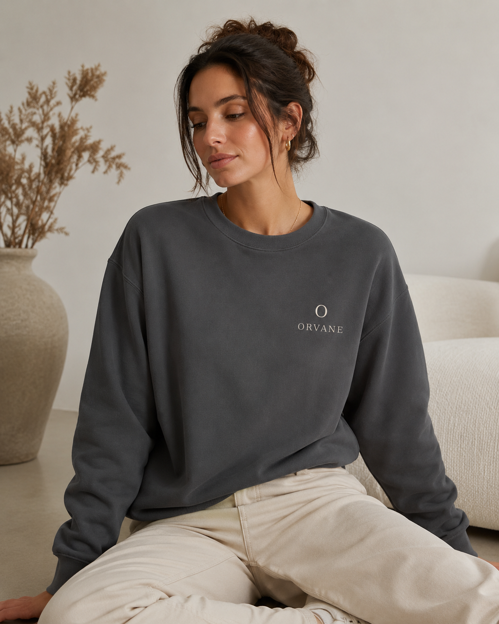 ORVANE Studio Crewneck — Pepper