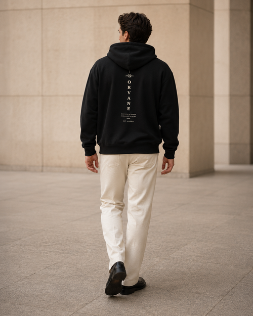 ORVANE Discipline Full-Zip Hoodie — Black