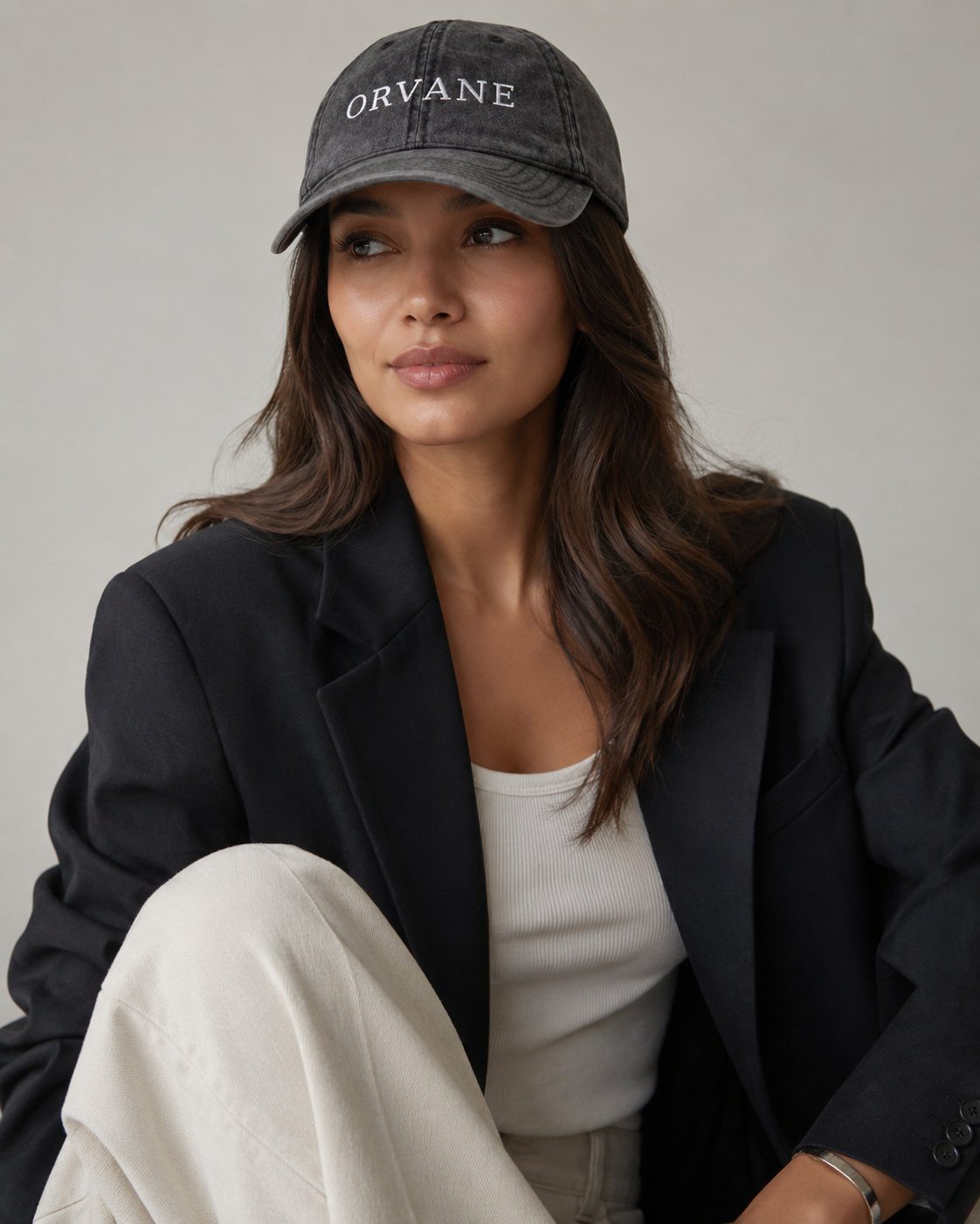ORVANE Signature Washed Cap — Black