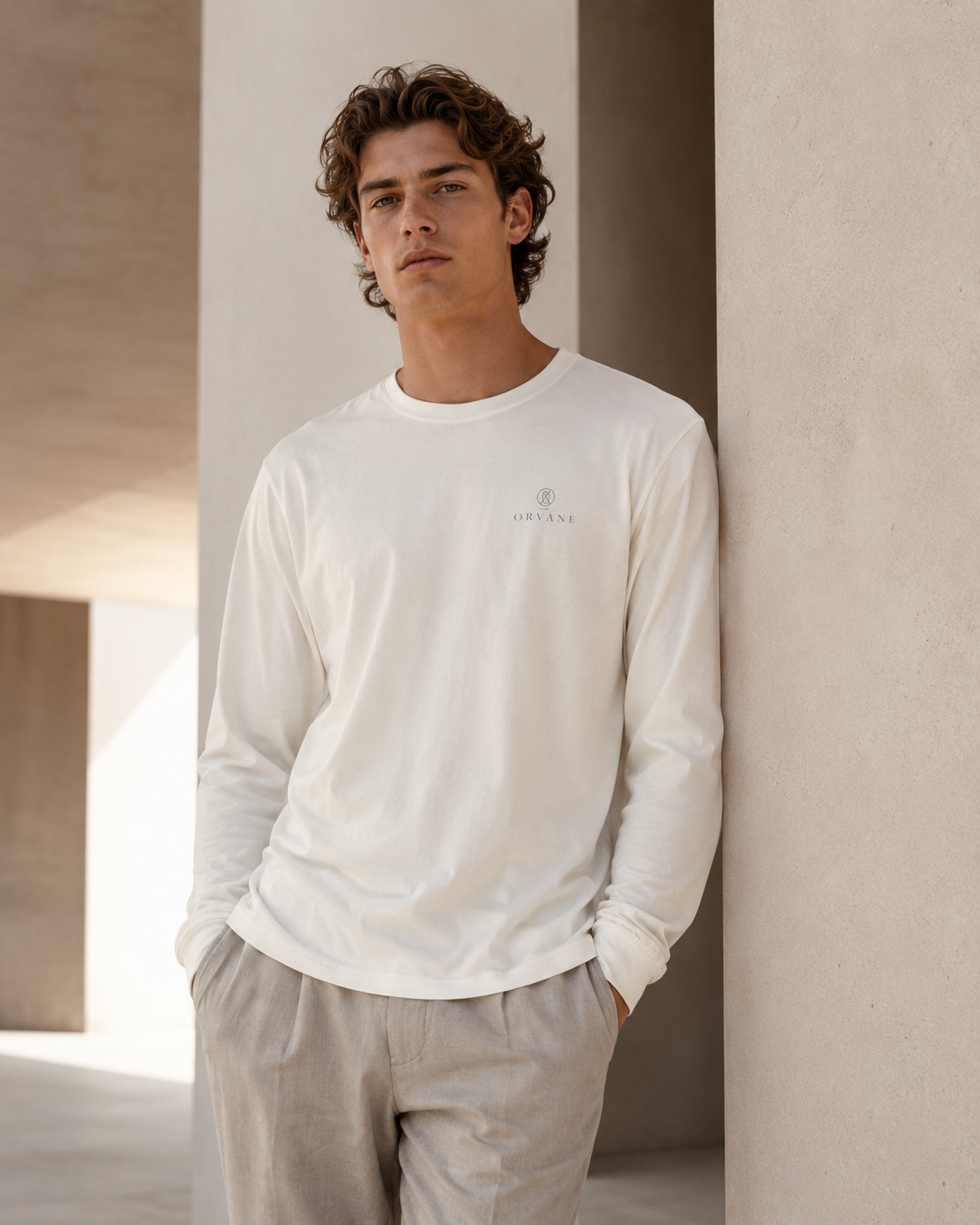 ORVANE Architectural Long Sleeve —  White & Ivory