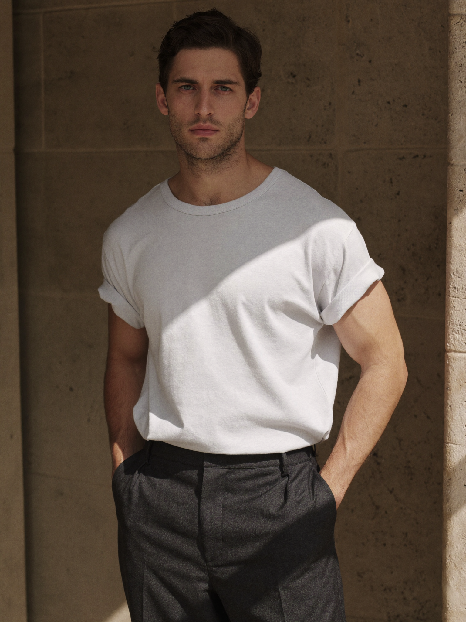 Orvane Heavyweight Tee in White — editorial
