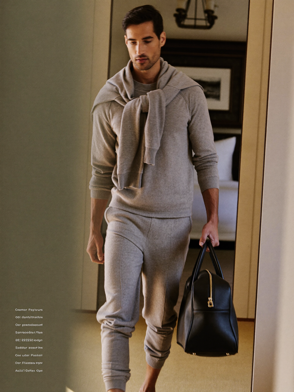 Orvane Travel Jogger in Stone — editorial